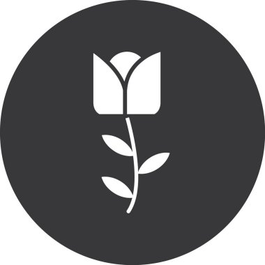 Çiçek Düz Vektör Simgesi