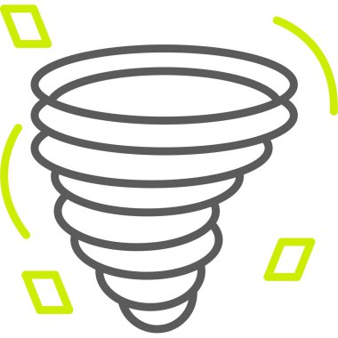 Fırtına fırtına simgesi vektör illüstrasyonu