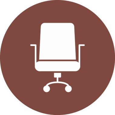 Sandalye. Web simgesi basit illüstrasyon