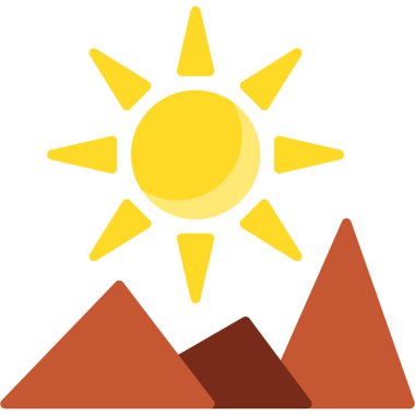 dağ ikonu vektör illüstrasyonu