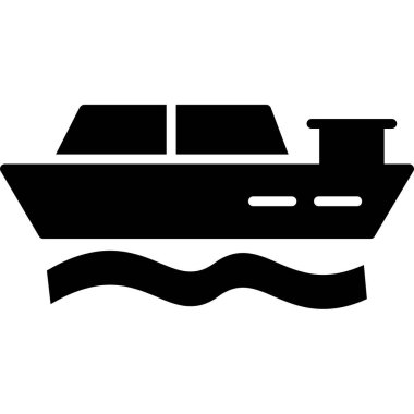 tekne ikonu vektör illüstrasyonu.