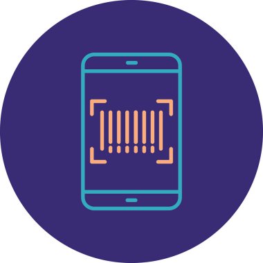 Cep telefonu simgesi, vektör illüstrasyonu