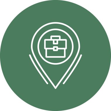 eşsiz konum vektör çizgisi simgesi