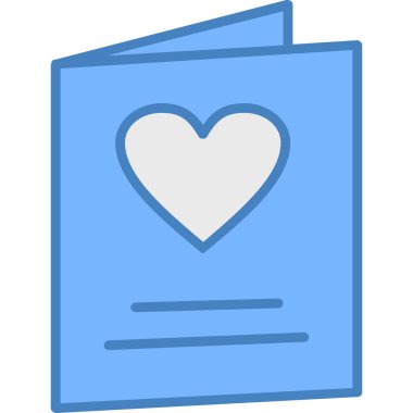 Kalp. Web simgesi basit illüstrasyon