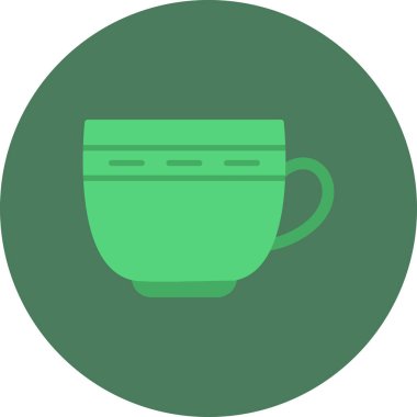 Bardak. Web simgesi basit illüstrasyon