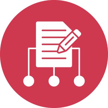 Belge simgesinin vektör illüstrasyonu