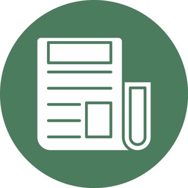 belge simgesi vektör illüstrasyonu