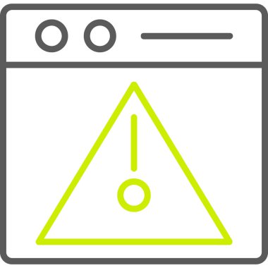 uyarı vektör simgesi modern biçim tasarımı