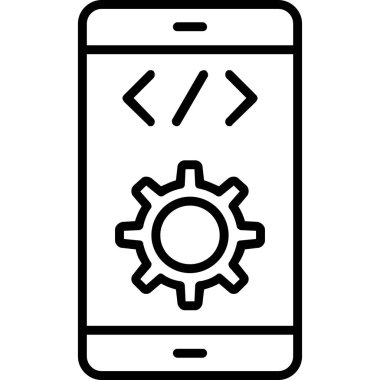 Geliştirme satırı vektör simgesi