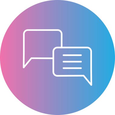 Konuş. Web simgesi basit illüstrasyon