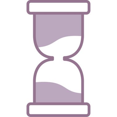 Kum saati ikonu. Kum saati vektör simgesi web tasarımının özet çizimi