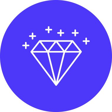 Elmas simgesinin vektör illüstrasyonu