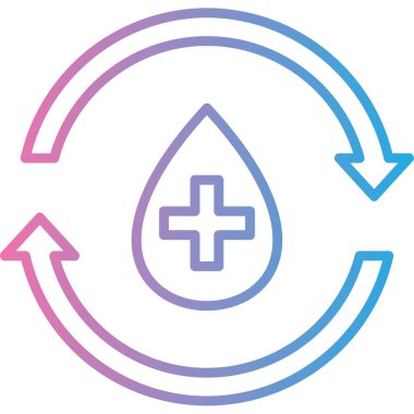 Su vektörü simgesi damlası Modern basit ince çizgi çizimi