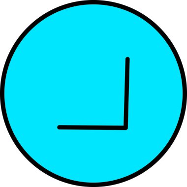 Dolu saat zaman simgesi - özet biçimi