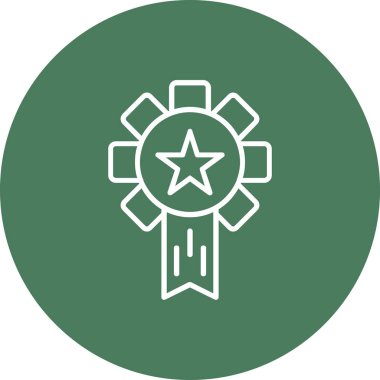 Bir yıldız simgesinin vektör illüstrasyonu