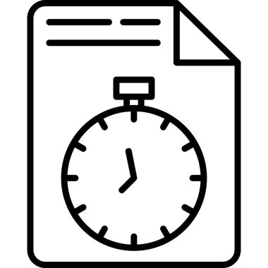 Saat simgesi vektör illüstrasyonu