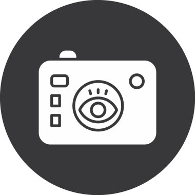 kamera simgesi vektör illüstrasyonu