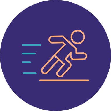 Çalışan simge vektör çizim