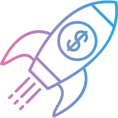 roket fırlatma başlatma simgesi