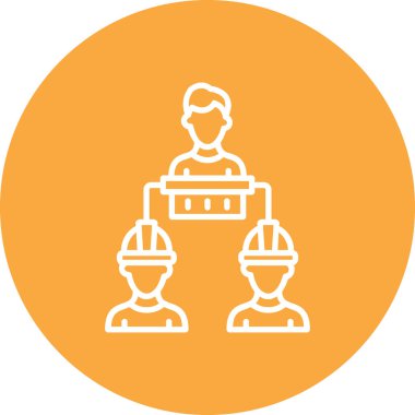 Mühendis ikon vektör çizimi. Grafik tasarımı için biçim.