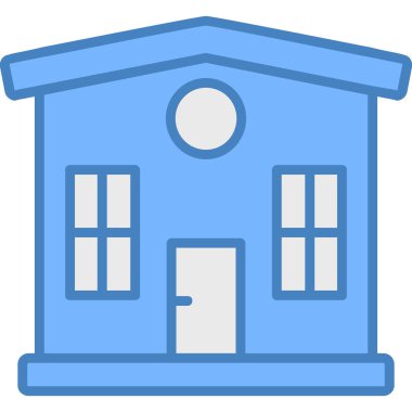 Okul binası. Basit tasarım