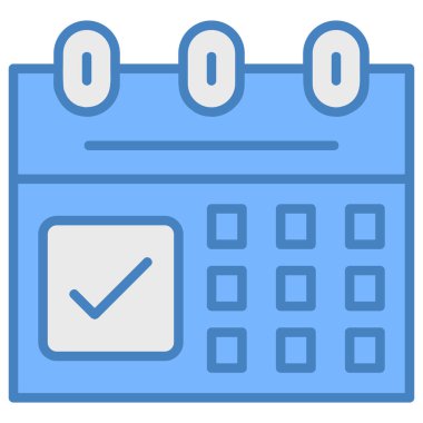 Takvim. Web simgesi basit illüstrasyon