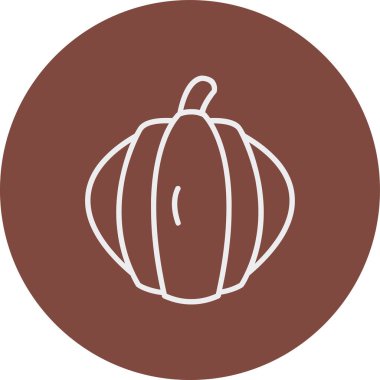 Cadılar Bayramı balkabağı ikonu. vektör illüstrasyonu