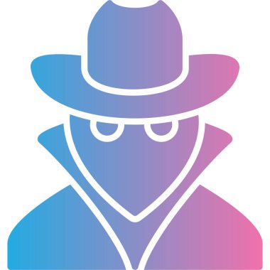 Hacker simgesi, vektör illüstrasyonu