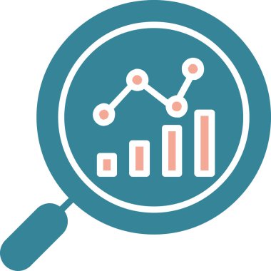 Analiz. Web simgesi basit illüstrasyon.