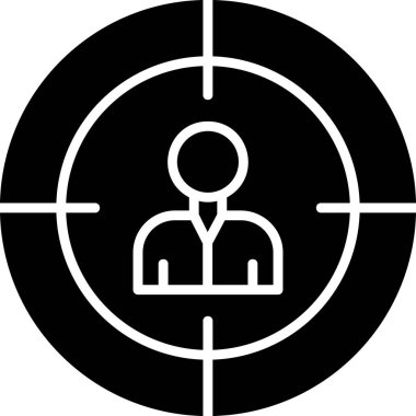 Hedef. Web simgesi basit illüstrasyon