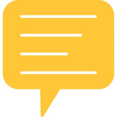 Sohbet mesajı vektör illüstrasyonu