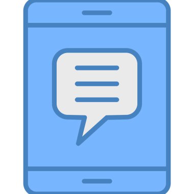 Konuş. Web simgesi basit illüstrasyon