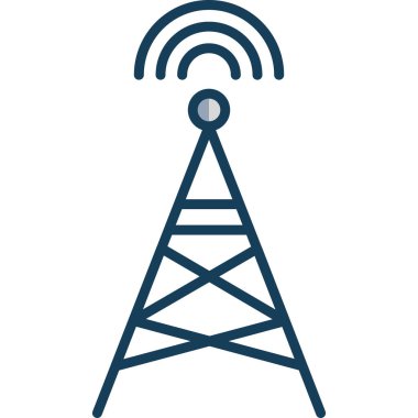 anten kulesi ikon vektör çizimi