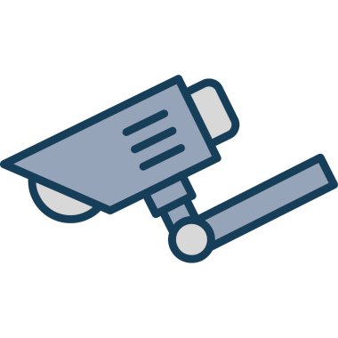 Güvenlik kamerası simgesi vektör illüstrasyon tasarımı