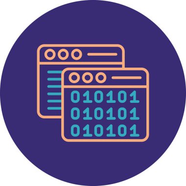 kod kodu web simgesi, basit vektör illüstrasyonu