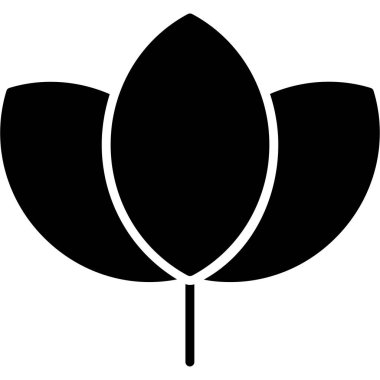 çiçek yaprağı simgesi, basit biçim