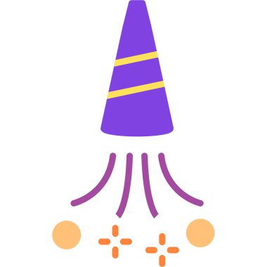 Bir roket simgesinin vektör çizimi