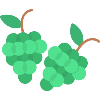 üzümler vektör simgesi, modern biçim