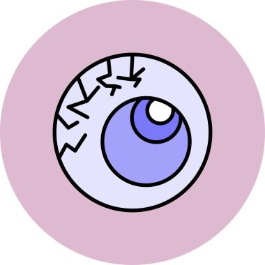 Göz simgesi. Web için göz vektör simgelerinin özet çizimi