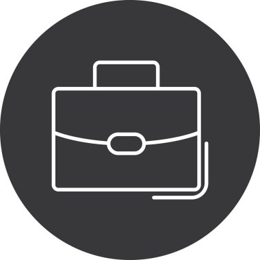 evrak çantası ikonu vektör illüstrasyonu