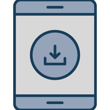 Mobil kutsal kişilerin resmi, vektör çizim