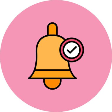 Çan simgesi vektör illüstrasyonu