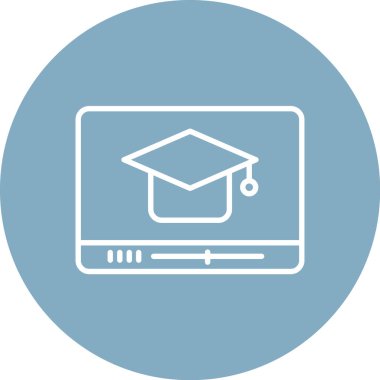 Kişisel ve ticari kullanım için vektör eğitim simgesi.