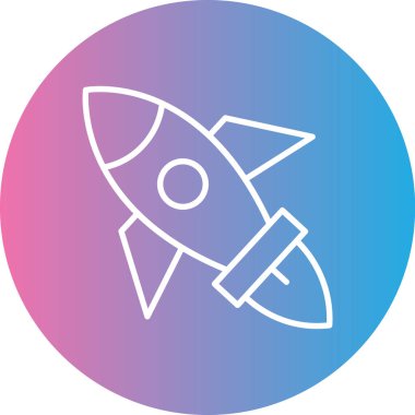 Roket simge vektör çizim