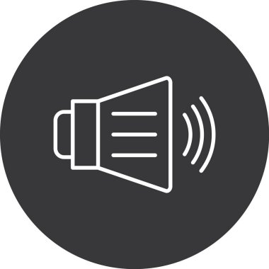 ses simgesi vektör illüstrasyonu