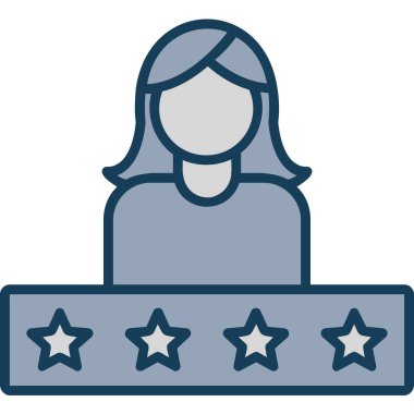 Müşteri hizmetleri düz renkli simge. Vektör çizimi. Müşteri hizmetleri simgeleri.