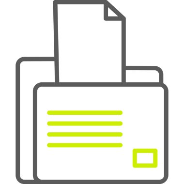 Belge. Web simgesi basit illüstrasyon