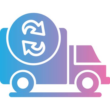 Kutulu kamyon vektör tasarım şablonu imzaladı