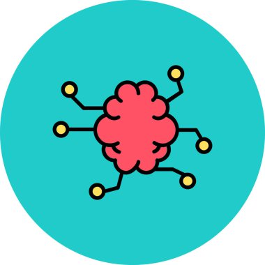 Vektör Beyin simgesi illüstrasyonu