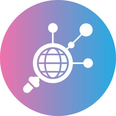 genel ağ simgesi, vektör illüstrasyonu